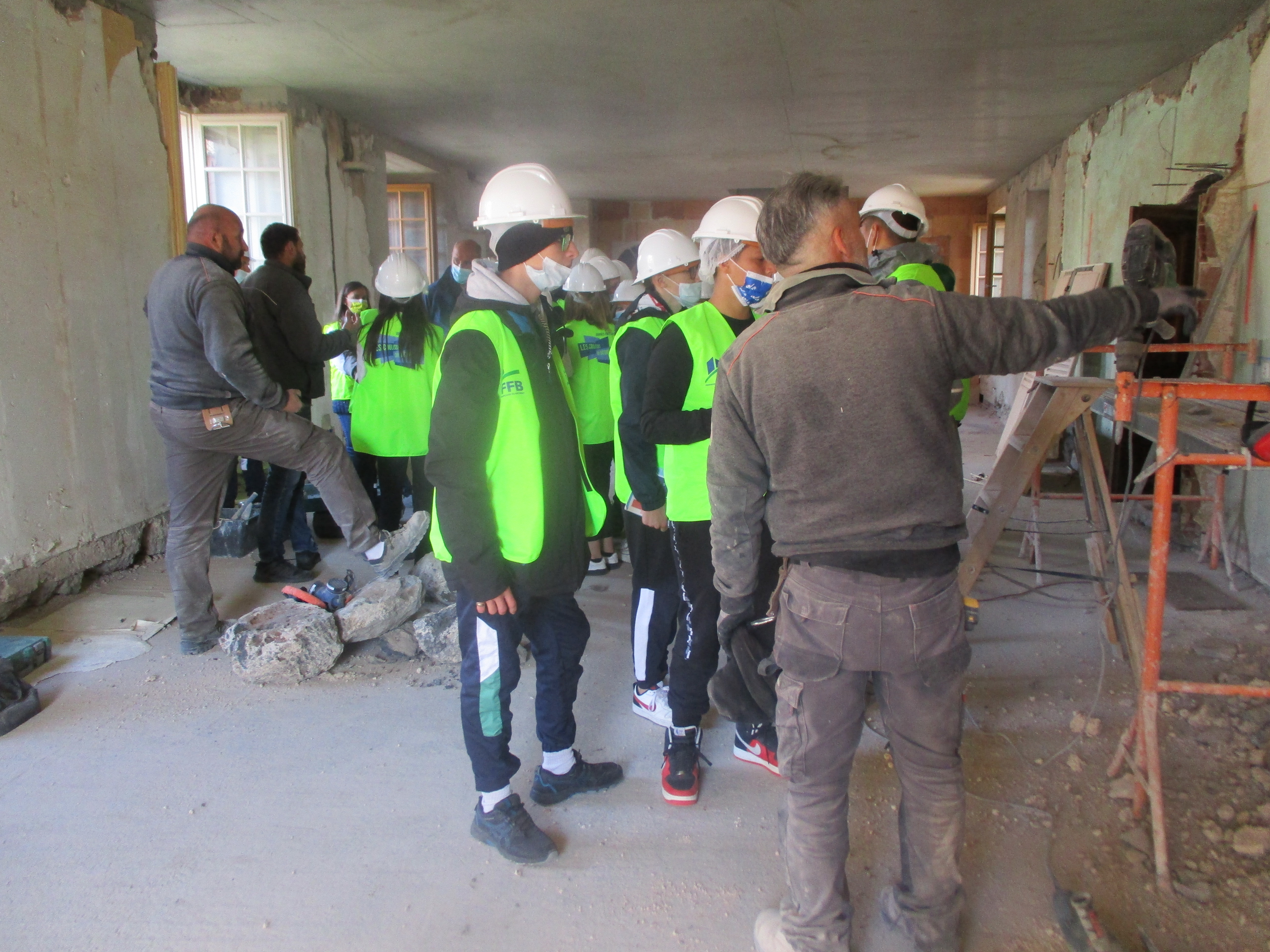 coulisses du bâtiment